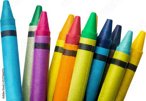 Colorful Crayons - Isolated photo