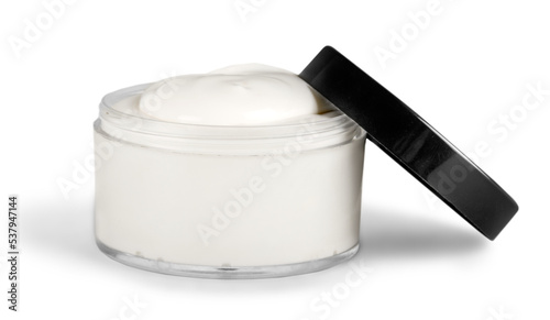 Cosmetic cream on white background isolated
