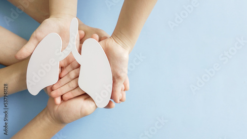 hands holding lung, world tuberculosis day, world no tobacco day, lung cancer,  Pneumonia day, copd, ,organ donation concept photo