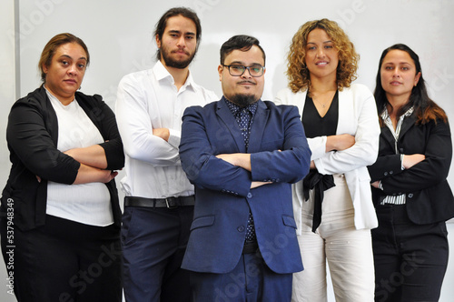 Business Team with Leader