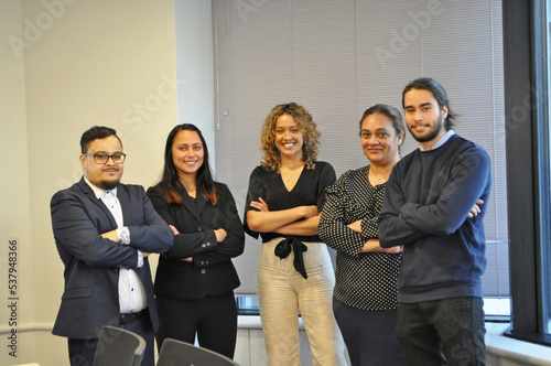 Business Team with Leader