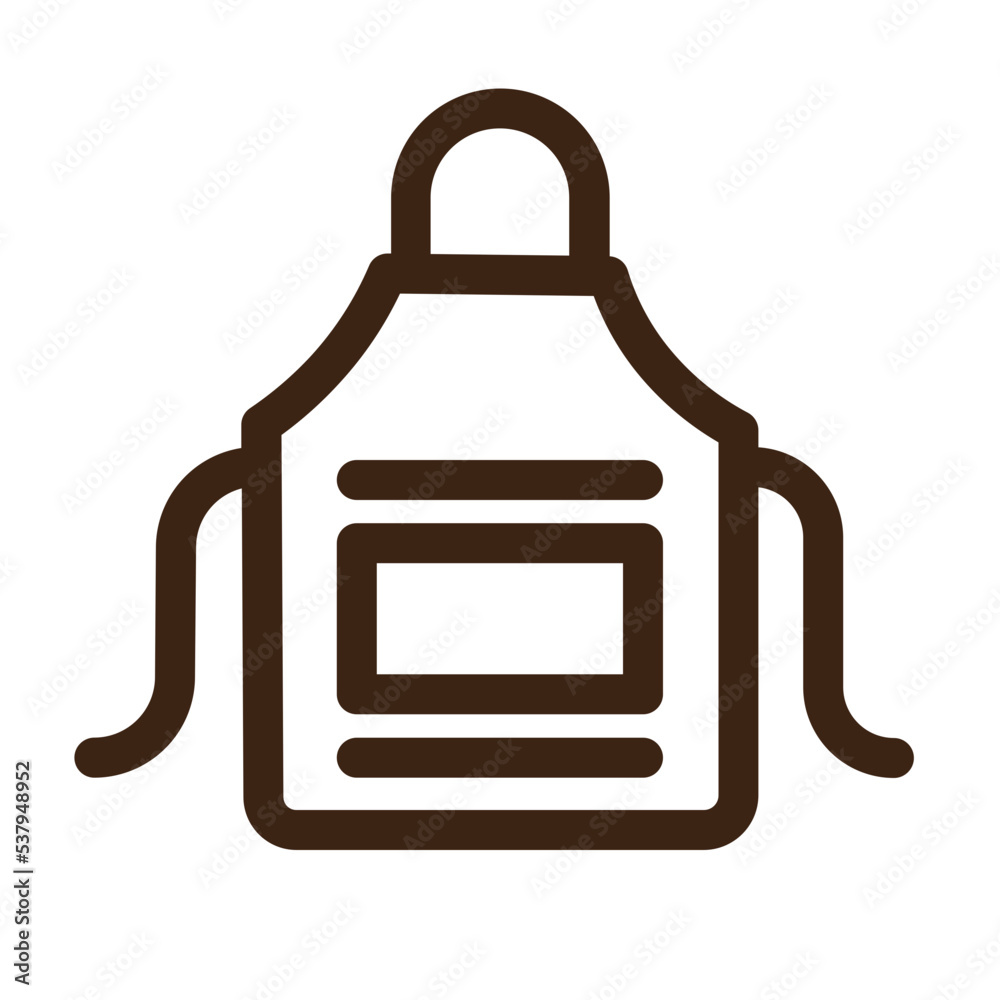 apron chef kitchen tools icon