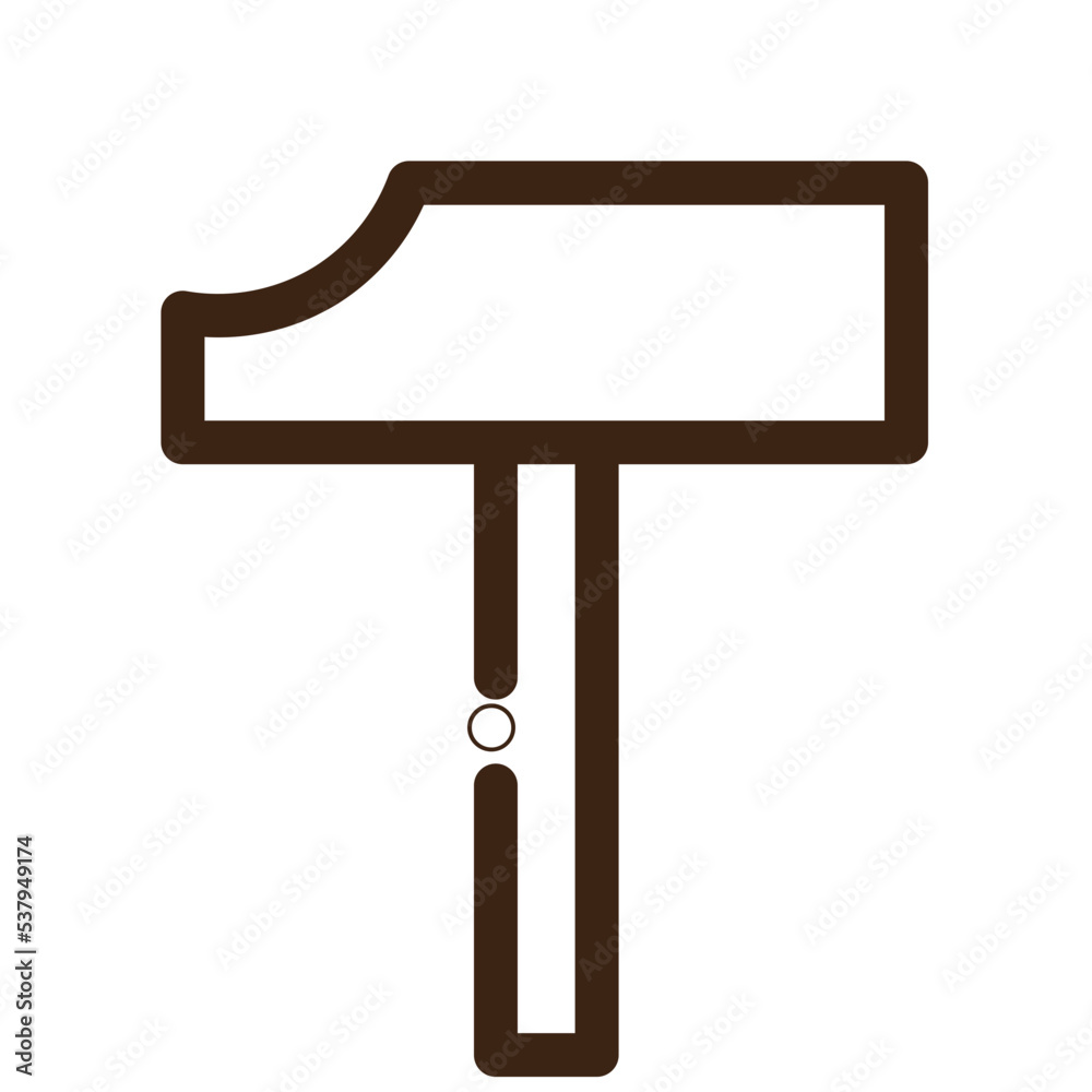 Fototapeta premium building construction engine equipment hammer tools work icon