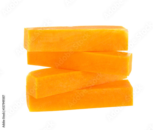 Butternut squash slice isolated on transparent png