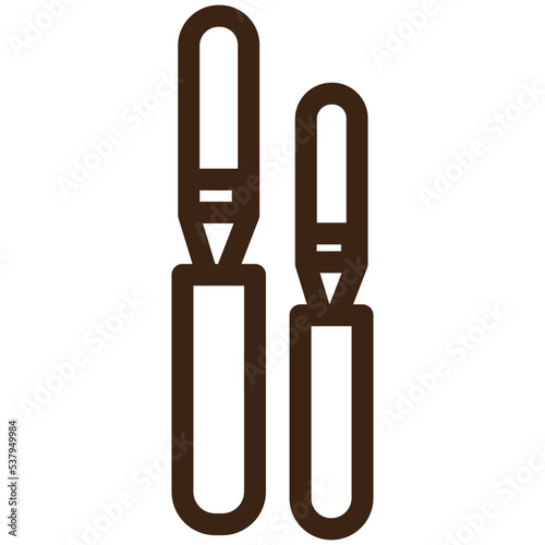 baking tools offset spatula icing frosting icon