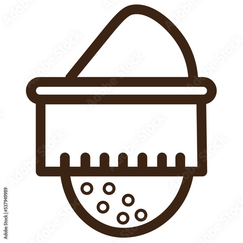 baking tools pastry bench scraper icon