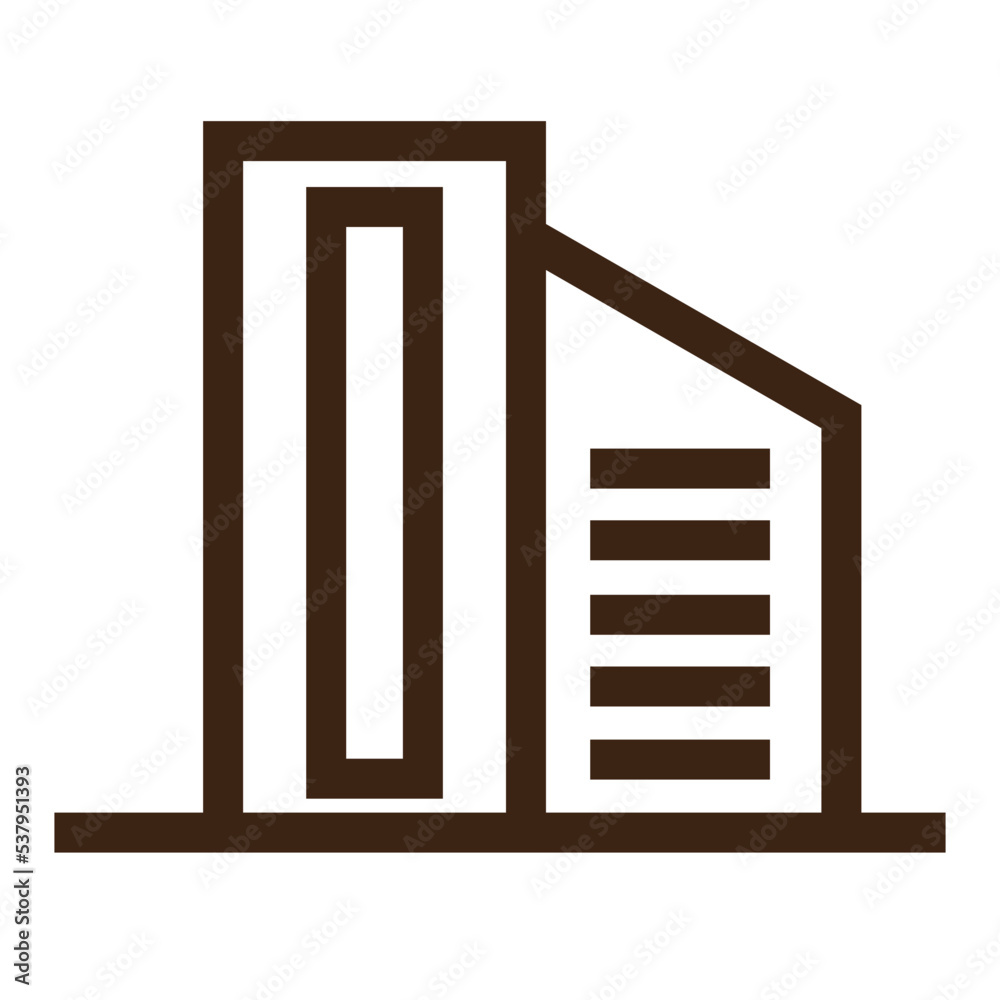 modern office urban outline icon modern office urban outline icon
