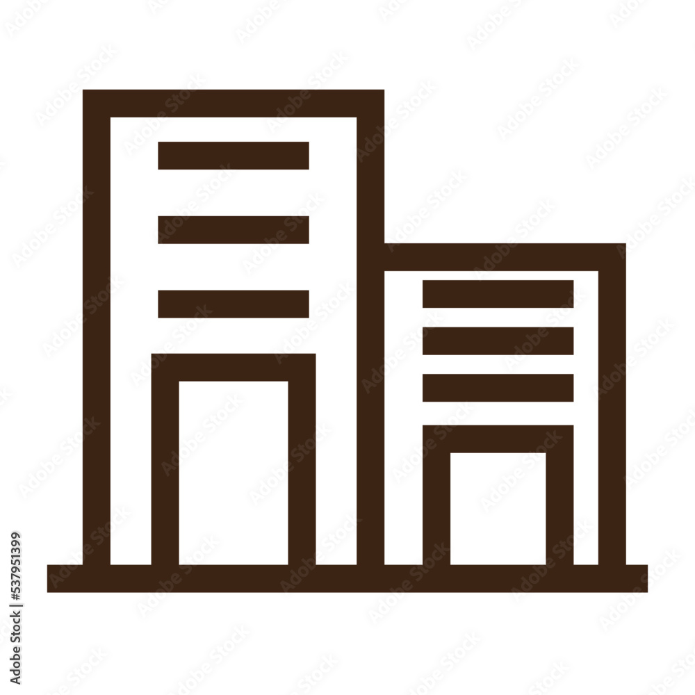 modern office urban outline icon modern office urban outline icon