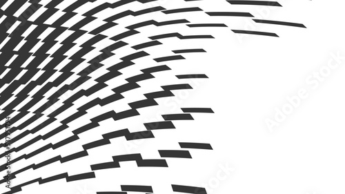 Vector abstract geometric seamless pattern with wave fading lines, tracks, halftone stripes. Extreme sport style illustration, urban art. Trendy monochrome graphic texture. Stylish sports pattern.