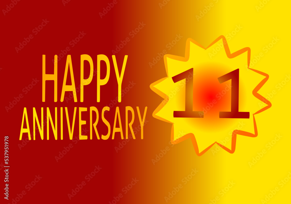 11 year happy anniversary banner background 11 year happy anniversary banner background