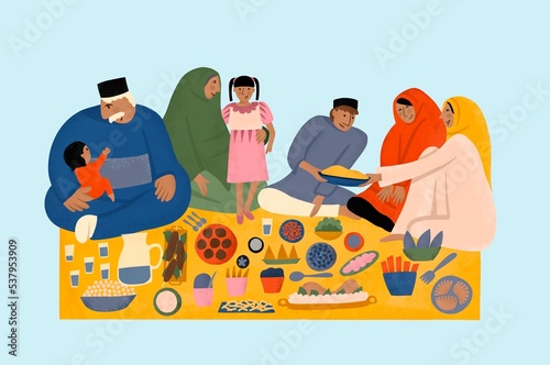 A Family Celebrate Eid photo