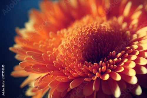 Macro photograph of a Chrysanthemum  Flower Photography  Made by AI  Artificial Intelligence