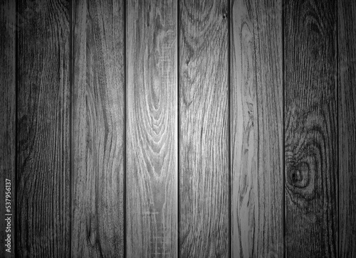 Old dark grey wood wall for seamless wood panorama background and texture.
