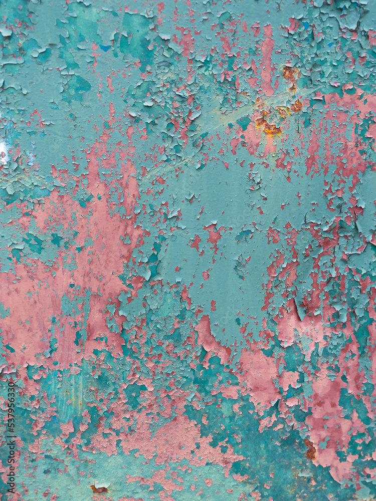 peeling multi-colored paint over rusty metal peeling multi-colored paint over rusty metal
