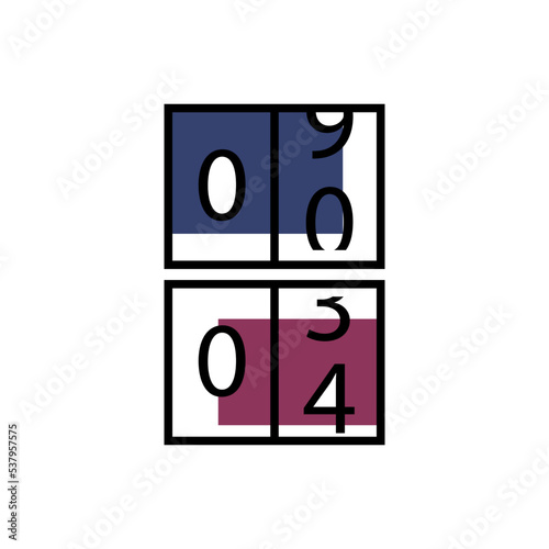 counter icon vector design templates