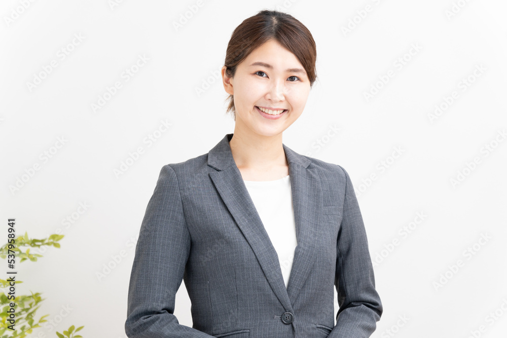 笑顔のビジネスウーマン 笑顔のビジネスウーマン