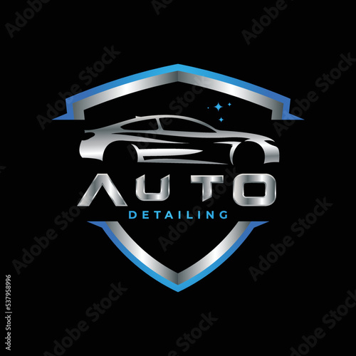 car logo design templates, auto detailing logos, shield car logo