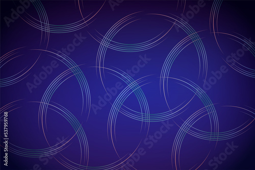 Circle Abstract Neon Laser Blue Background.