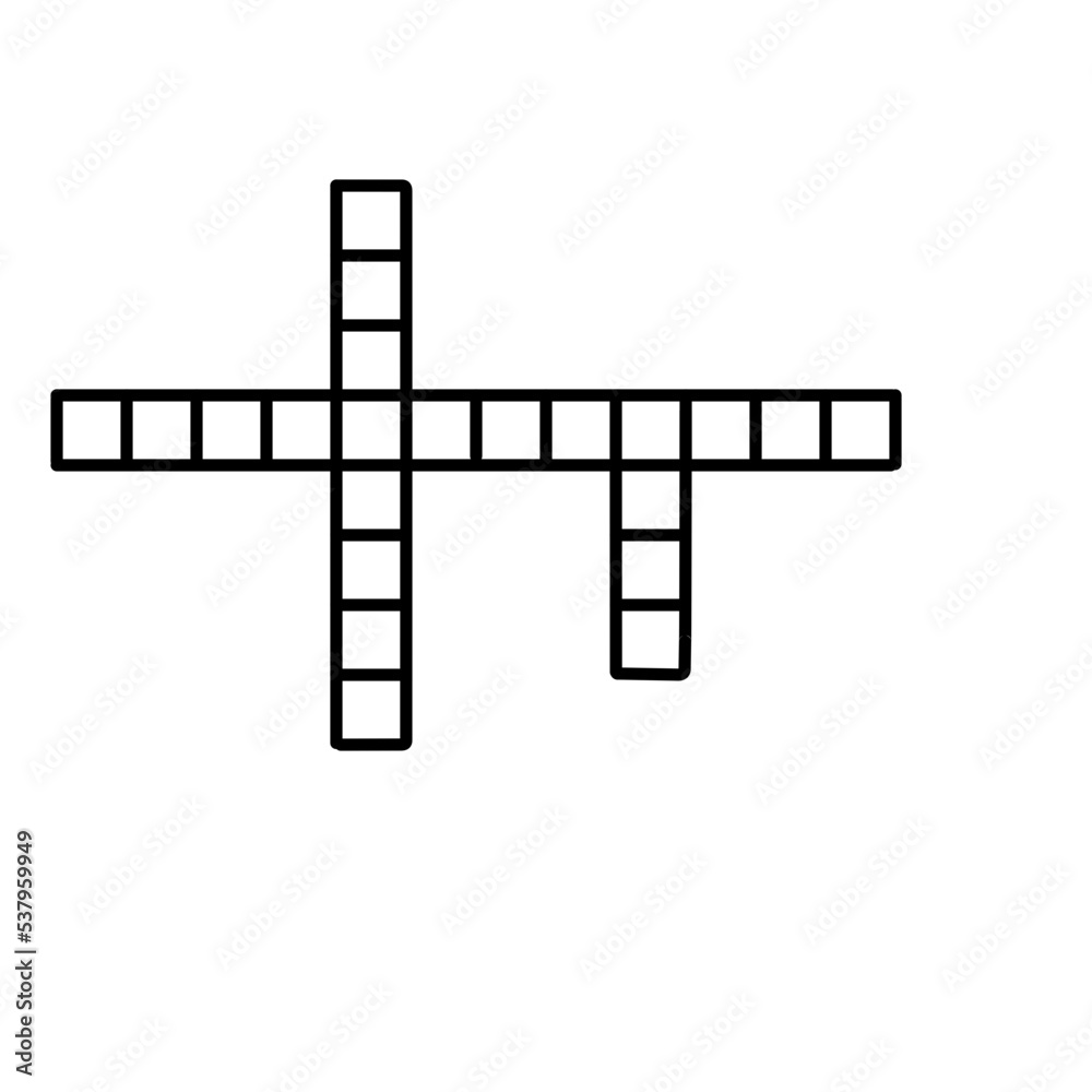 crossword flat icon