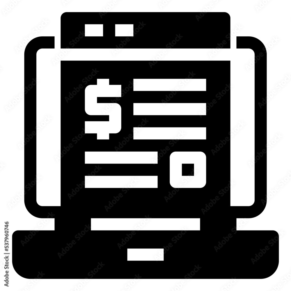 Icon Subscription Model With Style Glyph Icon Subscription Model With Style Glyph