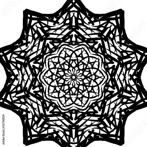 Template for laser cutting wall clock. Vector maket