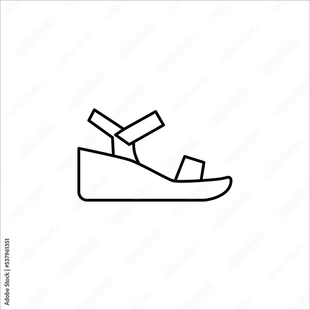 flip flops icon design. Sandal graphic design template vector illustration isolated on white background. flip flops icon design. Sandal graphic design template vector illustration isolated on white background.