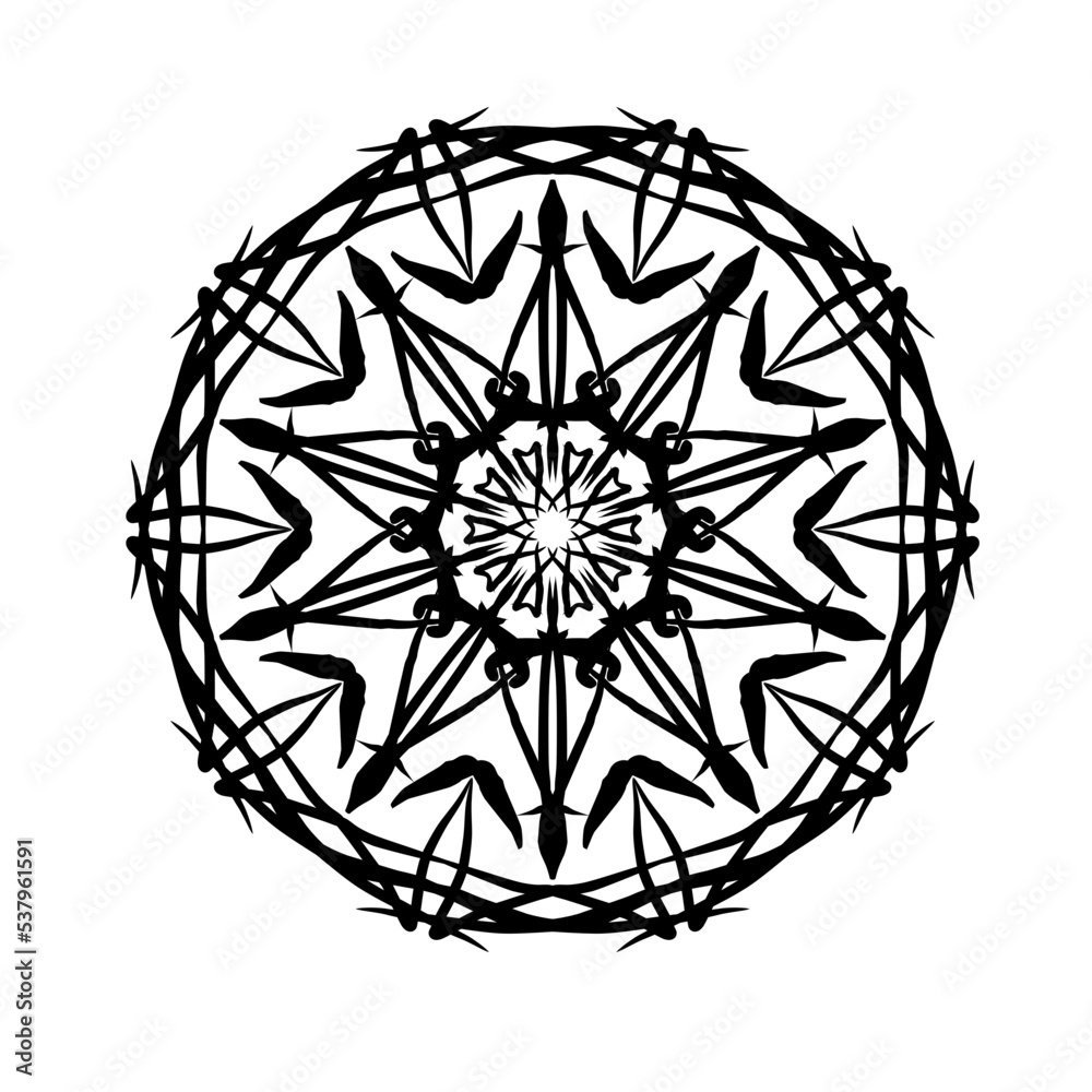 Fototapeta premium Circular geometric design.