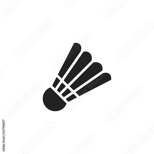 Badminton Shuttlecock Icon Logo Design Vector