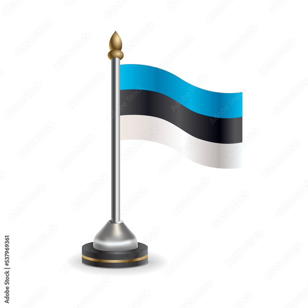 State table flag of Estonia. National symbol perfect for design, Background transparent State table flag of Estonia. National symbol perfect for design, Background transparent