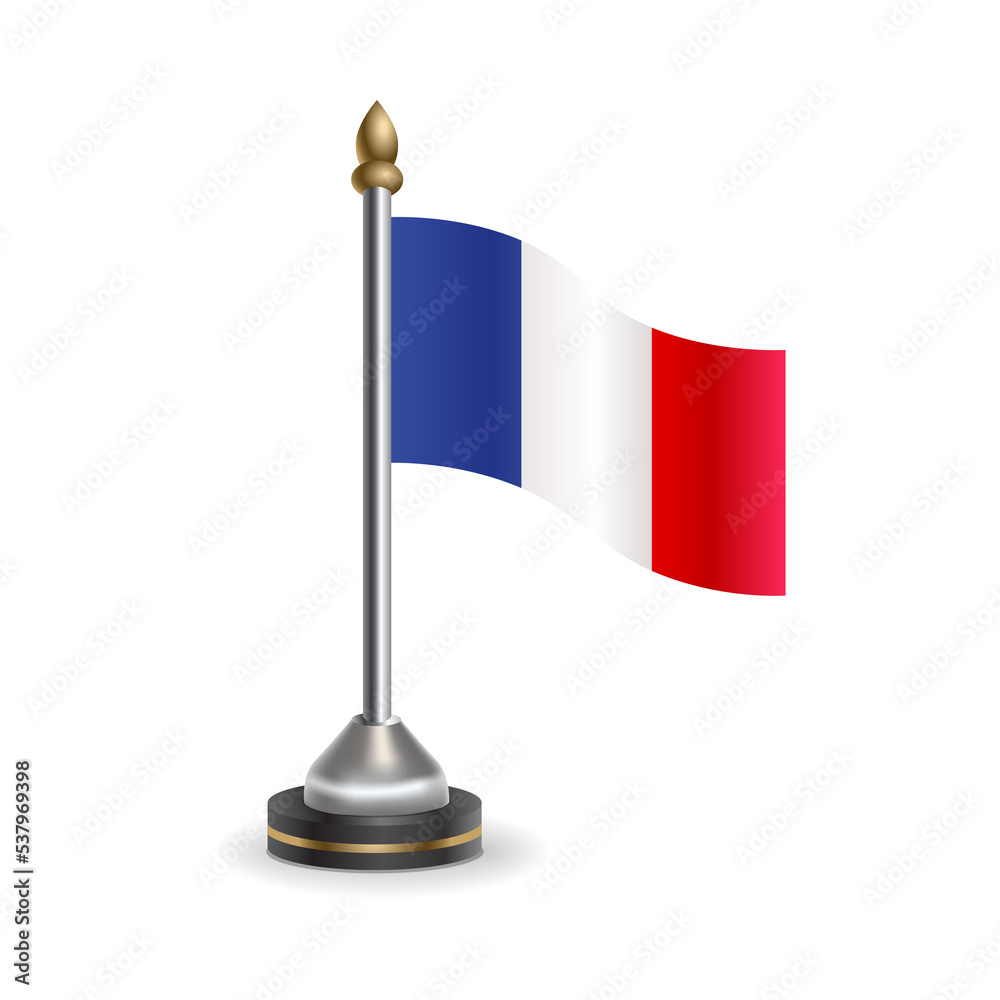 State table flag of France. National symbol perfect for design, Background transparent State table flag of France. National symbol perfect for design, Background transparent