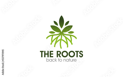 Illustration vector graphic of abstract life root on white background vector logo design template