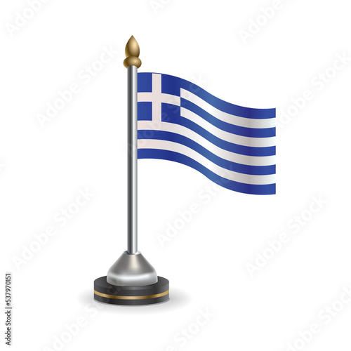 State table flag of Greece. National symbol perfect for design, Background transparent