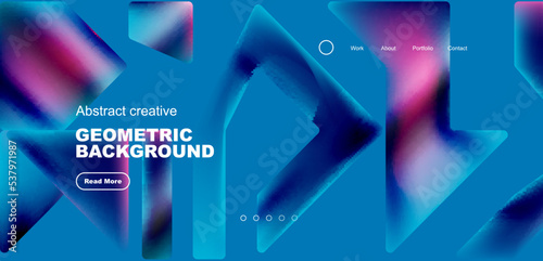 Fluid triangles minimal abstract background. Techno or business concept, pattern for wallpaper, banner, background, landing page