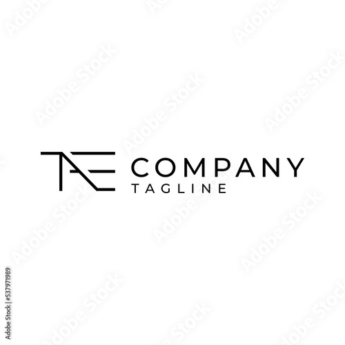 Modern logo design with abstract line shapes