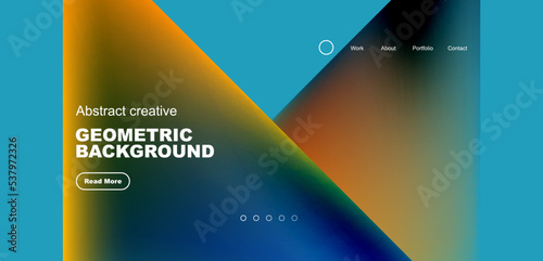 Fluid triangles minimal abstract background. Techno or business concept, pattern for wallpaper, banner, background, landing page