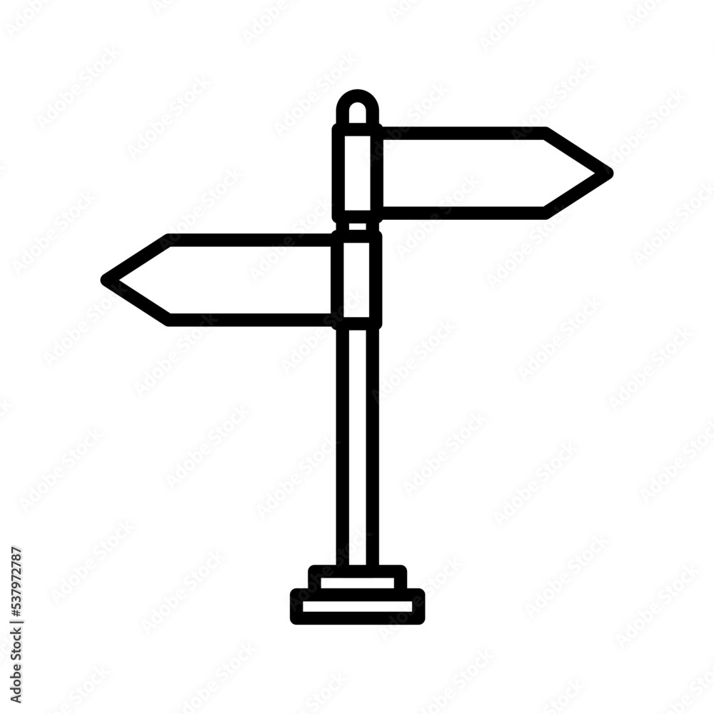 Obraz premium Street Sign icon. vector illustration