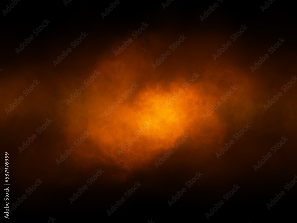 Explosion background. Thermal energy group, an illustration generated from a tablet, used as a background in abstract style.
