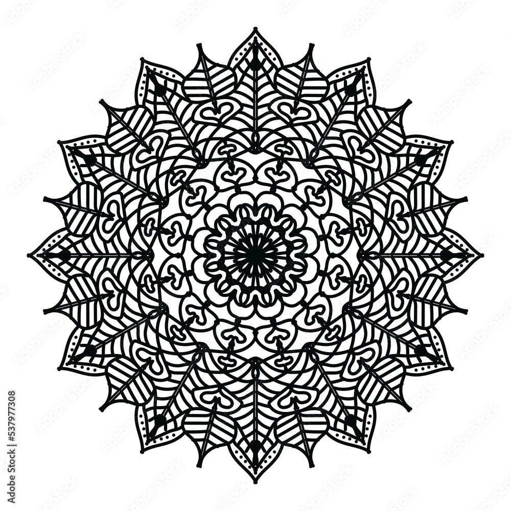 Black mandala,
luxury ornamental mandala design background, mandala design, Mandala pattern Coloring book Art wallpaper design, tile pattern, greeting card, Black and White Mandala
