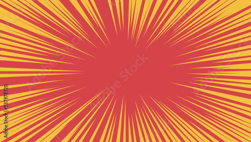 Colorful concentration line background material