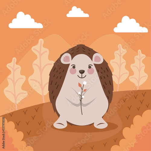 purcopine in autumn scene