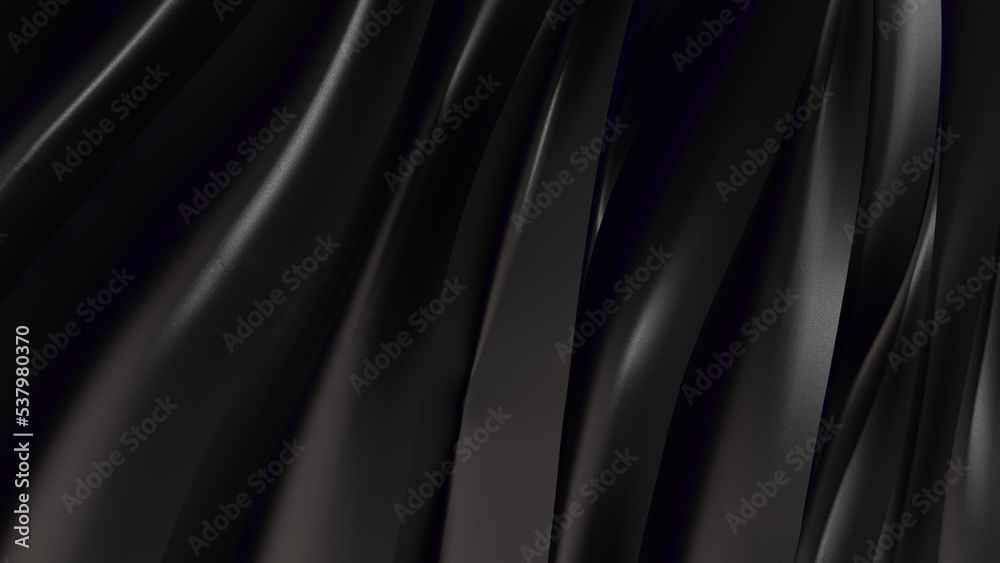 Obraz premium black matted folded surface close up view digital background