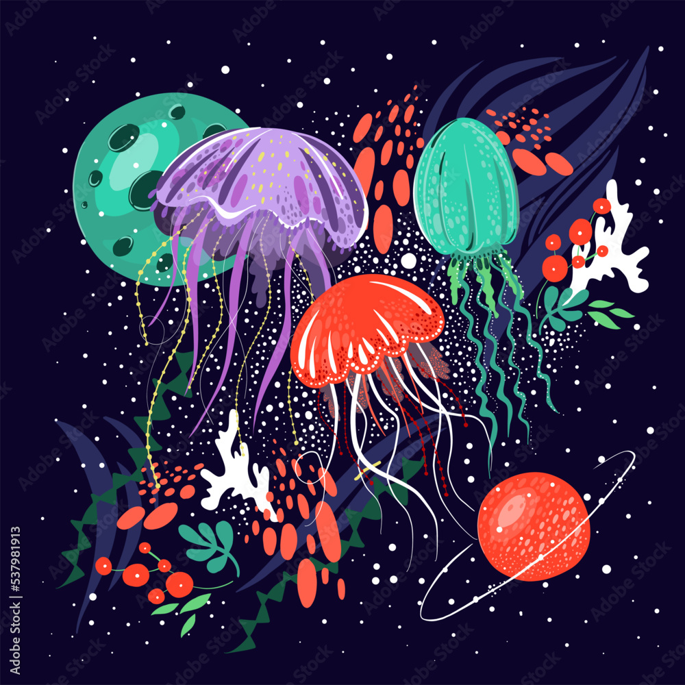 Space jellyfish art Space jellyfish art