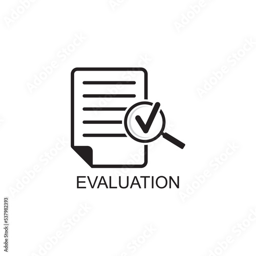 evaluation icon , business icon vector