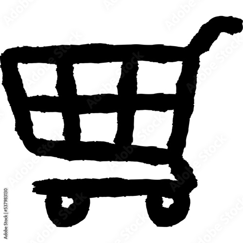 shopping cart sketch icon for ui,ux,interface,decoration,app,printing,advertising,website,etc.