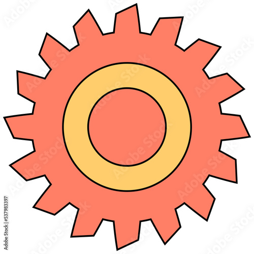 gear and cogwheel symbol illustration
