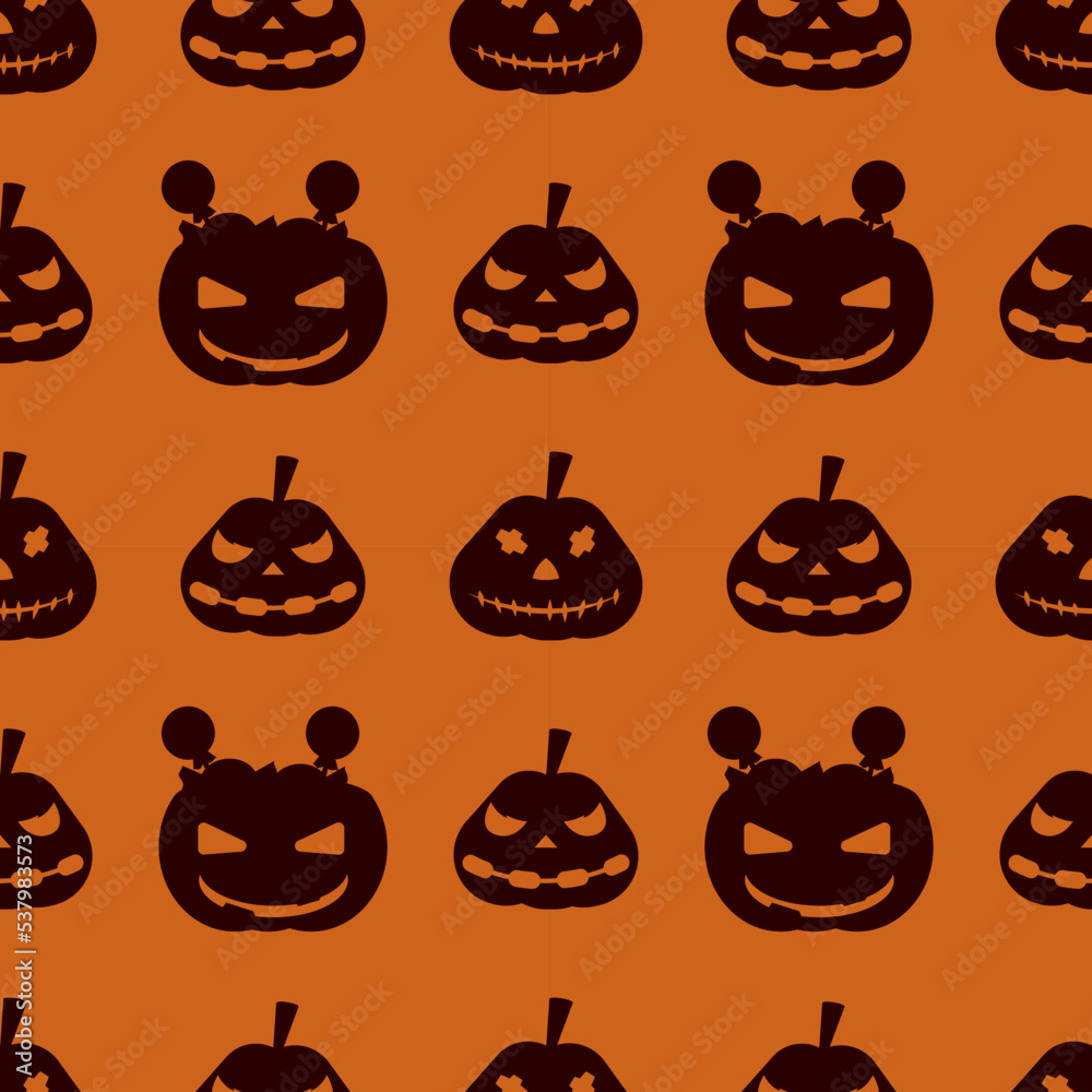 Halloween vector seamless pattern
