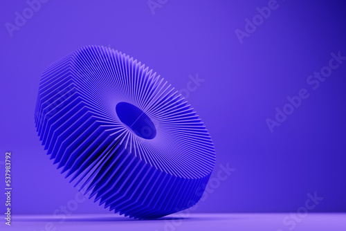 3d illustration of purple circle with many layers .Geometry  background photo