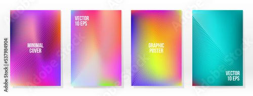 Minimal Poster. Pastel Soft. Rainbow Gradient Set