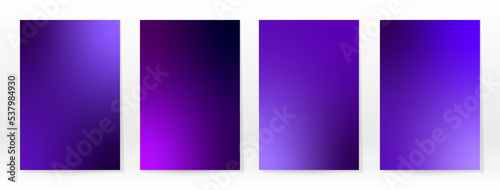 Minimal Poster. Pastel Soft. Violet Gradient Set.