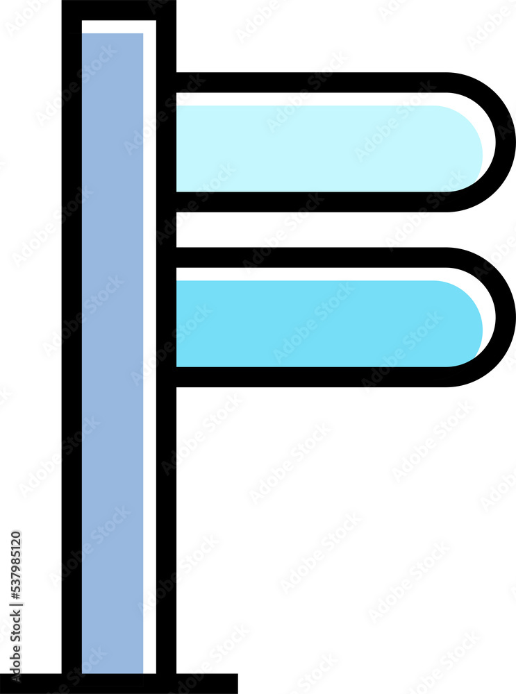 blue street signage and signpost icon illustration blue street signage and signpost icon illustration